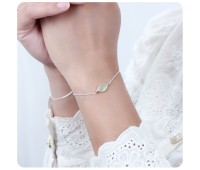 Prehnite Silver Bracelet BRS-388